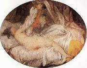 Jean Honore Fragonard The Stolen Shift oil on canvas